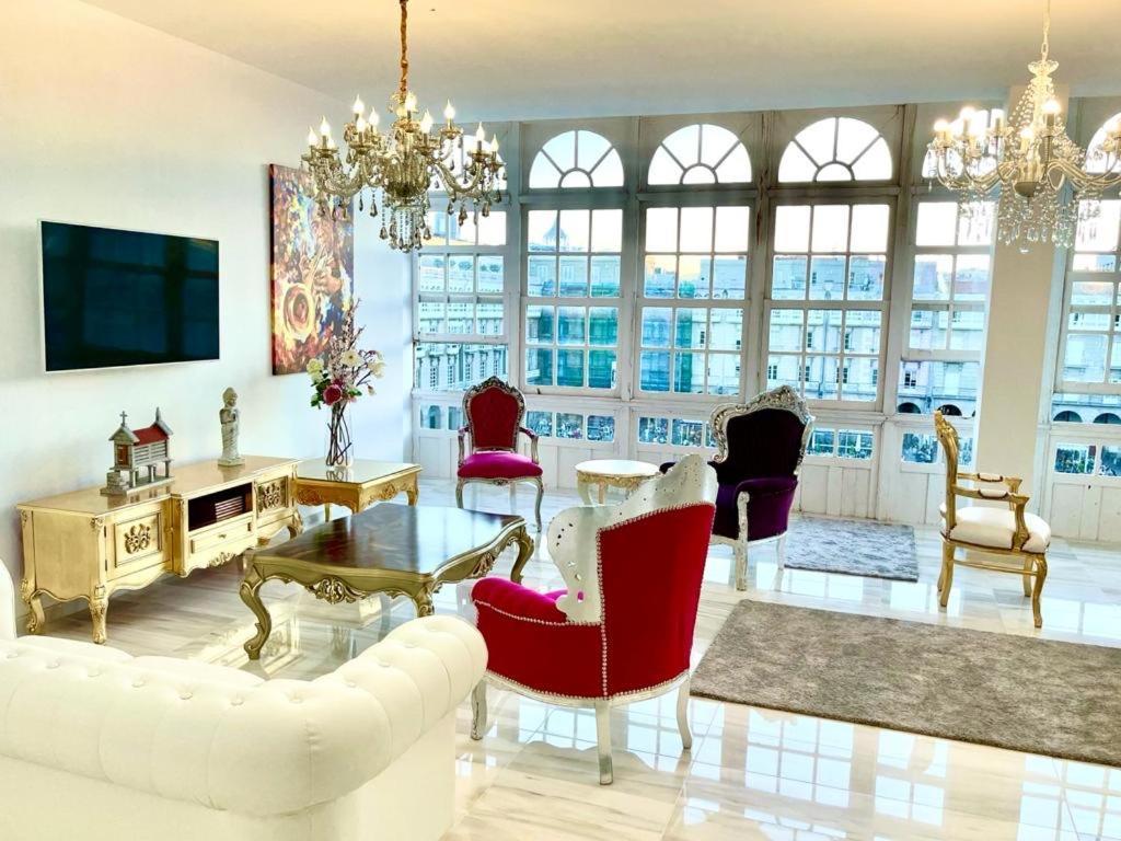 Apartamento Maria Pita Apartment A Coruna Bagian luar foto
